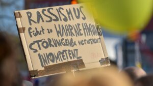 Demonstration gegen Rassismus in Jena.